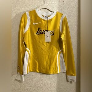 Nike Women's Yellow and White Lakers Jersey